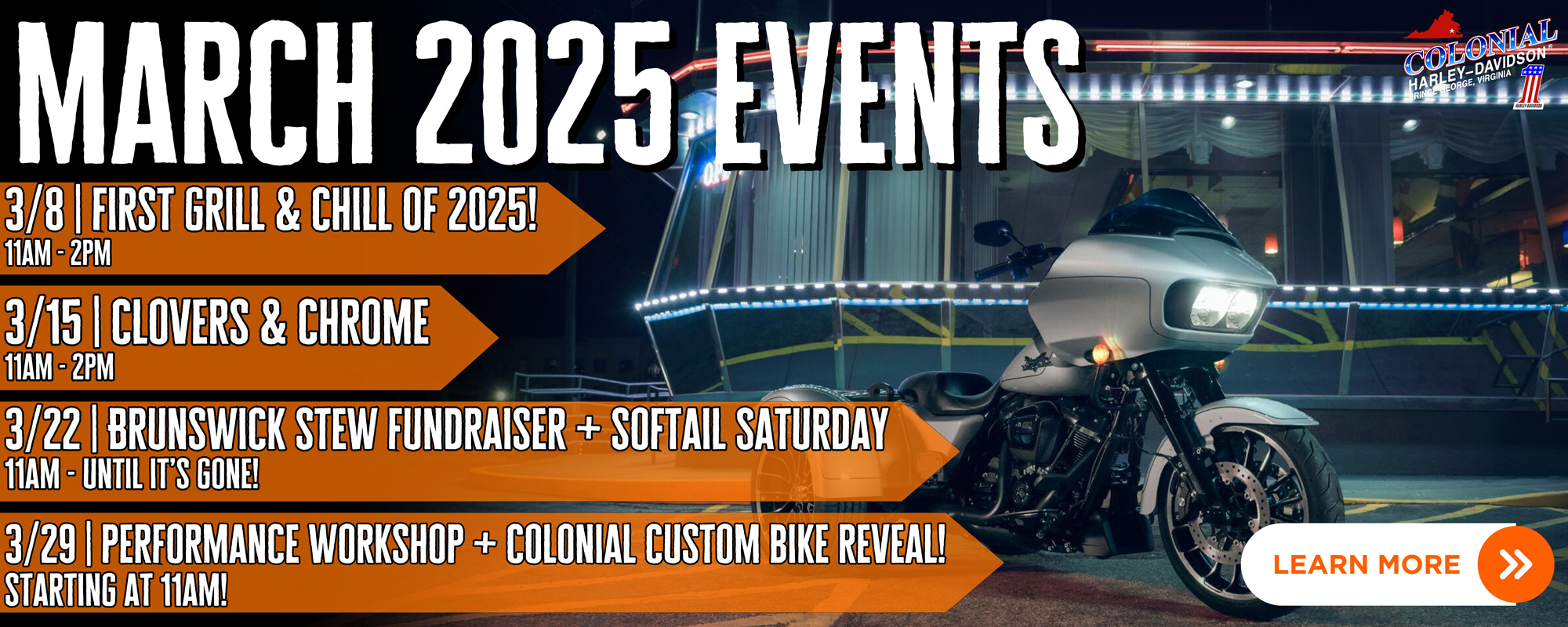 Colonial Harley-Davidson Events