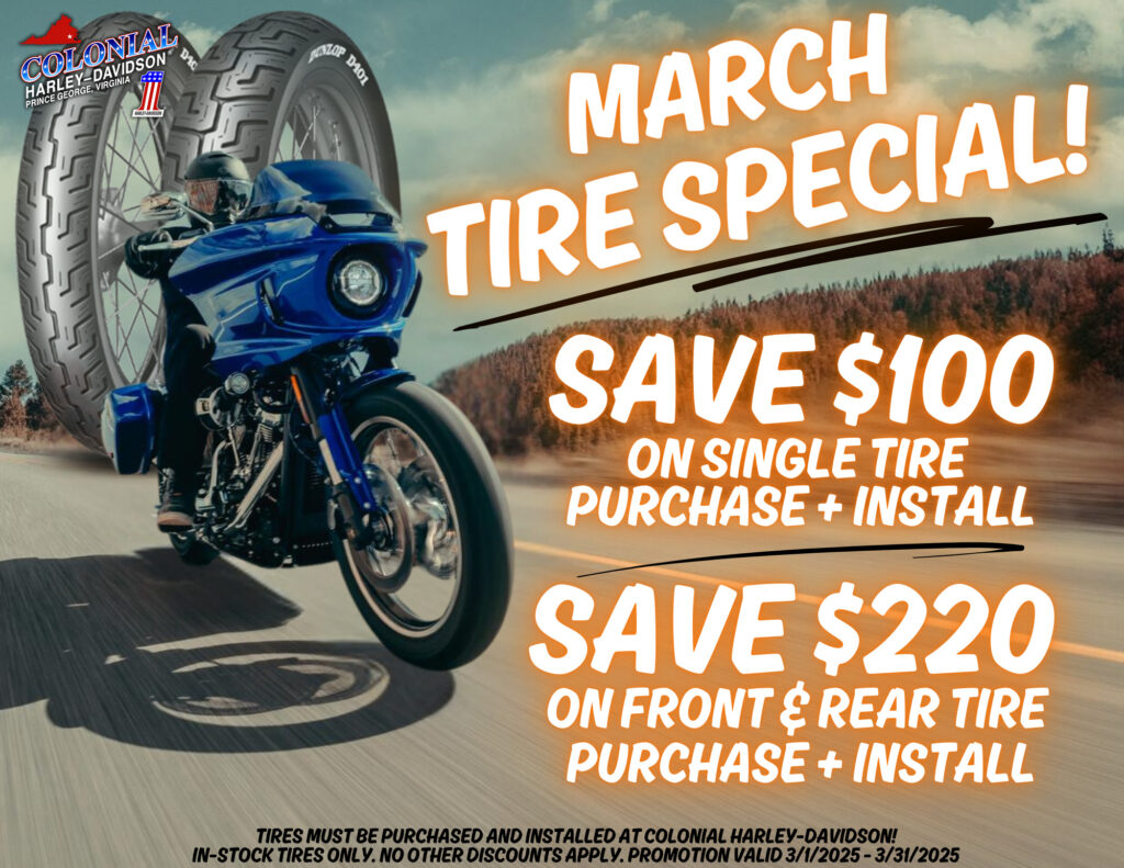 Colonial Harley-Davidson Tire Special