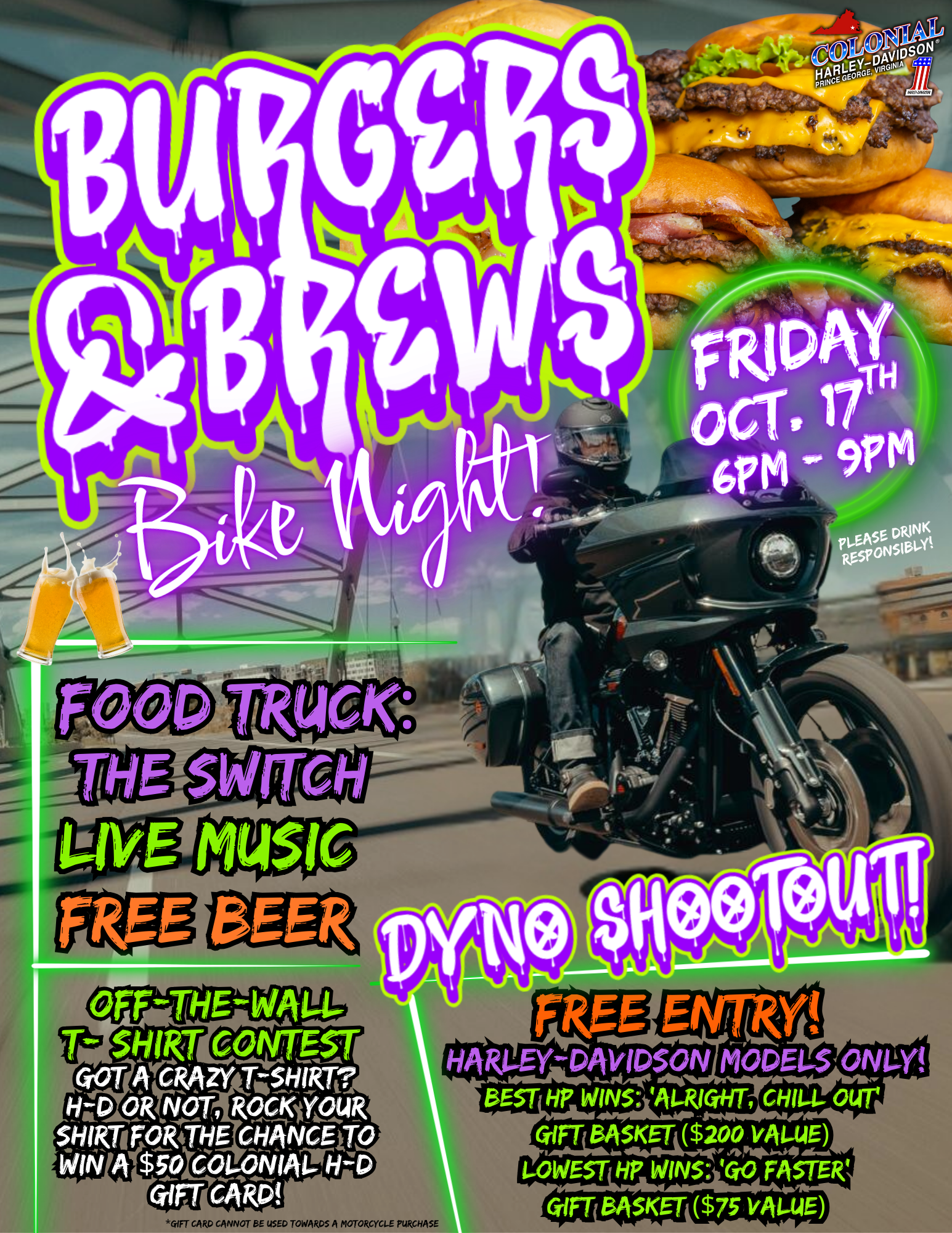 Burgers & Brews Bike Night